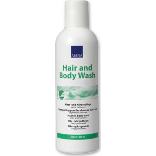 Υγρό Για Πλύσιμο Χωρίς Νερό Abena Hair And Body Wash 200ml