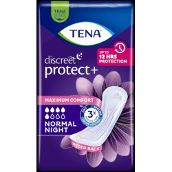 Σερβιέτες Ακράτειας Tena Discreet Protect+ Maxi Night 12 τμχ